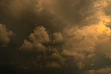 Dramatic sky with clouds