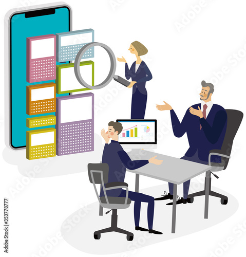 Online 検索 インターネット オンライン会議 パソコン イラスト Buy This Stock Vector And Explore Similar Vectors At Adobe Stock Adobe Stock