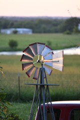 Poster - Windmill on a Farm