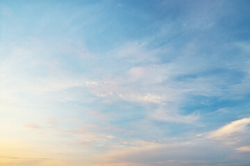Wall Mural - sky background on sunset.