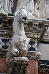 Wall Mural - Horse statue in the cathedral of Siena