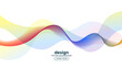 abstract colorful wave curve lines background design