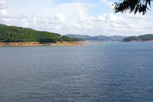Santa Clara Reservoir / Barragem In Alentejo With Fair Amount Of Water