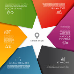 Infographic design template with place for your data. Vector illustration.