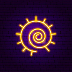 Sticker - Sun Swirl Neon Sign