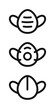 © mehmetbuma - Face Mask Flat Outline Icons