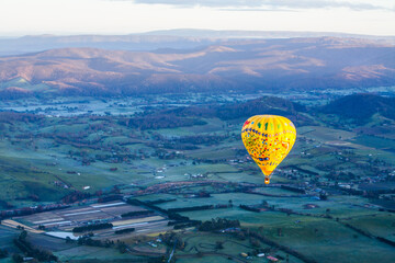 Hot Air Balloon At Sunrise in Australia