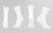 White Socks. Vector Illustration