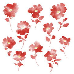 Wall Mural - Illustration material of a blurred flower,