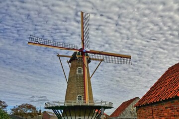 Poster - Windmühle De Noorman, in Westkapelle