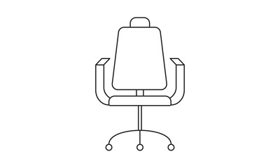 Office chair, wheel, chief, job, comfortable, chair, furniture, armchair, sit, office free vector icon