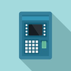Poster - Atm pin code icon. Flat illustration of atm pin code vector icon for web design