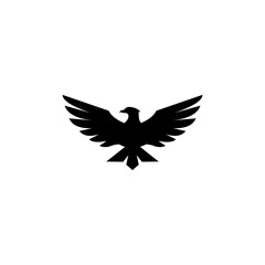 Wall Mural - Falcon Eagle Bird Logo Template vector icon