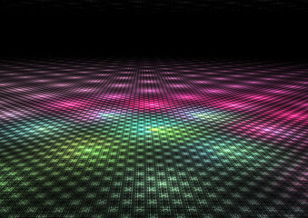 Sticker - Abstract Colorful Dance Floor Background Texture