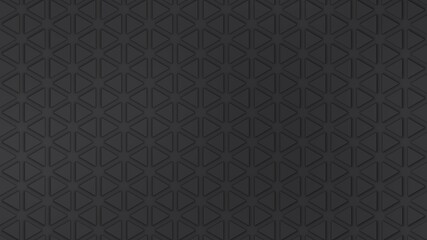 black background with a pattern of triangles 3d render