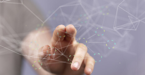 display binary code interface digital touch