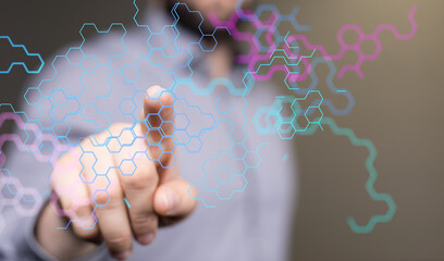 binary code interface digital touch
