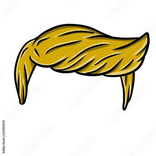 Fotomural Stylish hairstyle of blond man