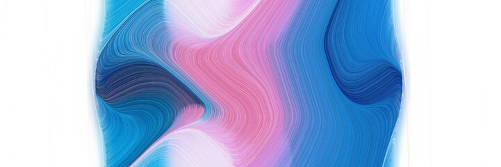 Aufkleber - abstract dynamic designed horizontal banner with plum, steel blue and medium purple colors. fluid curved flowing waves and curves for poster or canvas