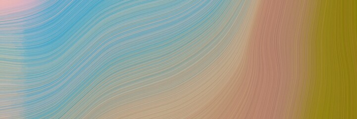 Poster - abstract moving banner with rosy brown, dark gray and olive colors. fluid curved flowing waves and curves for poster or canvas