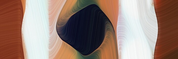 Poster - abstract moving header design with light gray, saddle brown and pastel brown colors. fluid curved flowing waves and curves for poster or canvas
