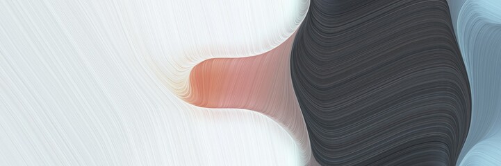 Poster - abstract decorative header design with light gray, dark slate gray and lavender colors. fluid curved lines with dynamic flowing waves and curves for poster or canvas