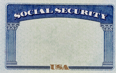 blank us social security background