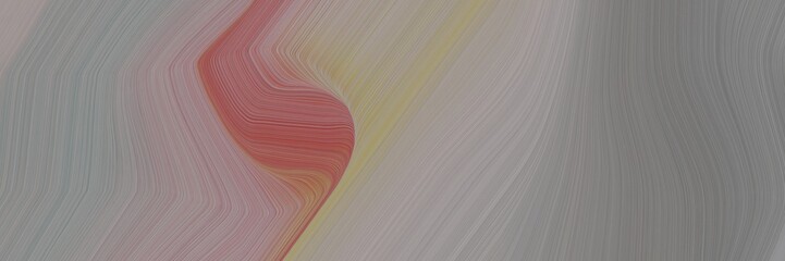 Leinwandbilder - abstract moving header design with gray gray, sienna and pastel brown colors. fluid curved lines with dynamic flowing waves and curves for poster or canvas