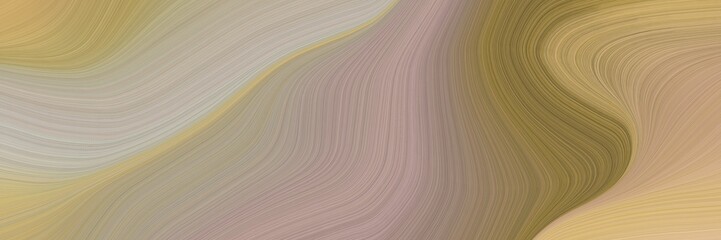 Aufkleber - abstract flowing header with rosy brown, pastel brown and burly wood colors. fluid curved flowing waves and curves for poster or canvas