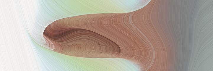 Leinwandbilder - abstract colorful header design with rosy brown, gray gray and lavender colors. fluid curved lines with dynamic flowing waves and curves for poster or canvas