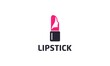 Creative lipstick for makeup and beauty logo design vector editable	
