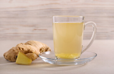 Wall Mural - Improving digestion ginger healthy tea