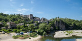 Fototapeta Sawanna - Panorama sur le village de Balazuc (Ardèche) 