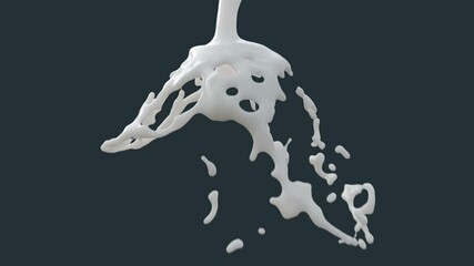 Poster - milk flows on an invisible sphere