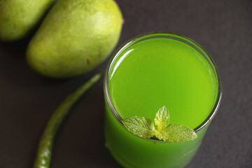 Aam panna or Aam Jhora made from raw mango is an Indian drink renowned for its heat-resistant properties