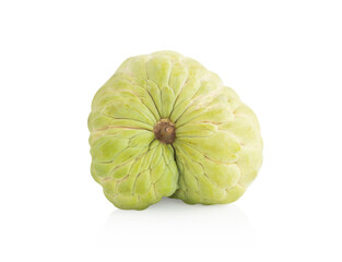 Fresh ripe Sugar apple or custard apple fruit isolated on white background