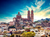 Fototapeta Miasto - Taxco cathedral, Mexico