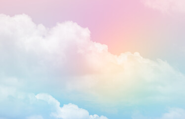 Wall Mural - abstract cloud pastel colour texture background