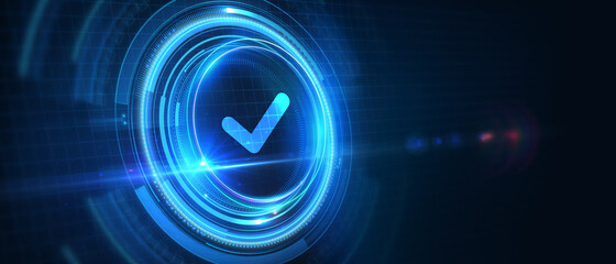 standard quality control. certification. business, technology, internet and networking concept. youn