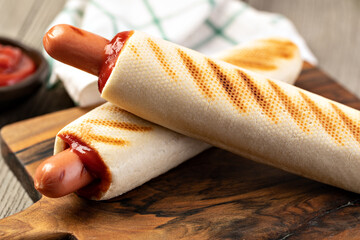 Wall Mural - French hot dog