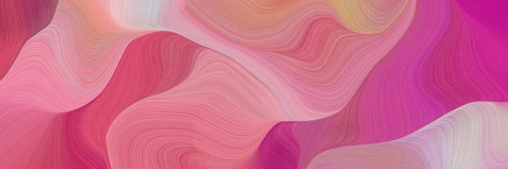 Aufkleber - beautiful and smooth elegant graphic background with pale violet red, medium violet red and pastel gray color. smooth swirl waves background design