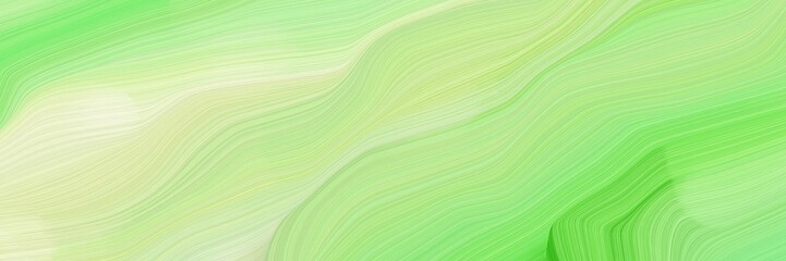 Poster - beautiful and smooth beautiful elegant graphic with pale green, pastel green and light golden rod yellow color. curvy background design