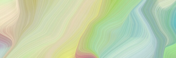 Poster - beautiful and smooth modern soft curvy waves background illustration with pastel gray, ash gray and dark sea green color