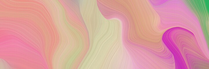 Aufkleber - beautiful and smooth background elegant graphic with tan, mulberry  and medium sea green color. modern curvy waves background design
