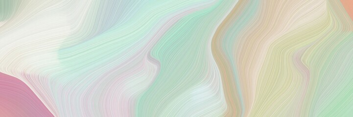 Fototapete - beautiful and smooth landscape orientation graphic with waves. modern soft swirl waves background il