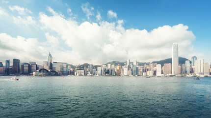 Fototapete - Hong Kong harbour, perfect day