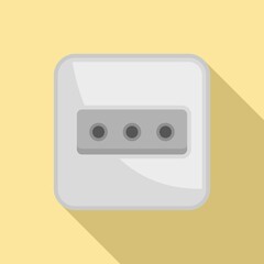 Poster - power socket icon. flat illustration of power socket vector icon for web design