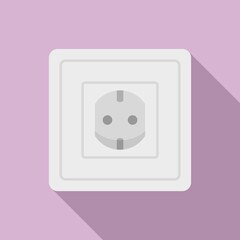 Poster - type f power socket icon. flat illustration of type f power socket vector icon for web design