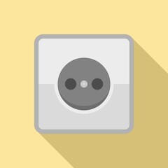 Poster - home power socket icon. flat illustration of home power socket vector icon for web design