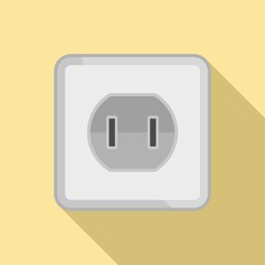 Poster - element power socket icon. flat illustration of element power socket vector icon for web design